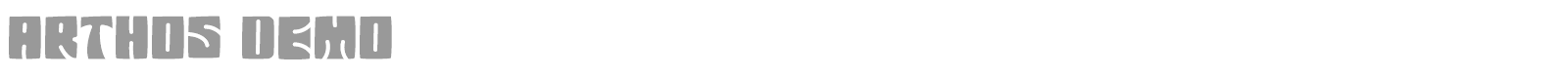 Arthos font preview